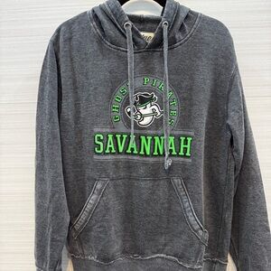 Savannah Ghost Pirates Gray Hoodie size Medium